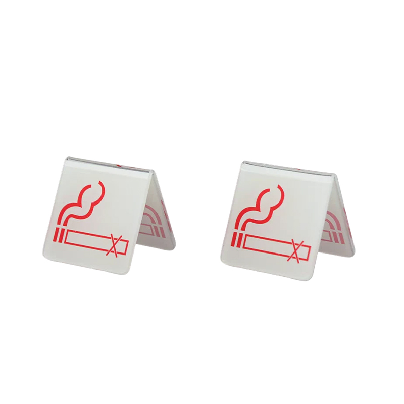 How does acrylic no smoking sign improve the safety of public places?