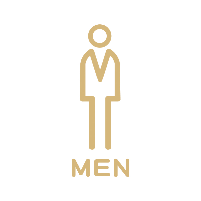 Acrylic Toilet Sign