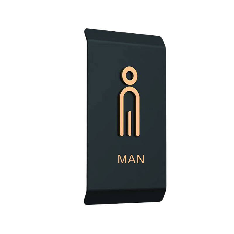 Stainless Steel Painted Toilet Sign