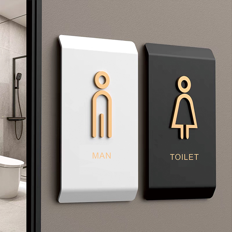 How to prevent the stainless steel painted toilet sign from being vandalized after installation?